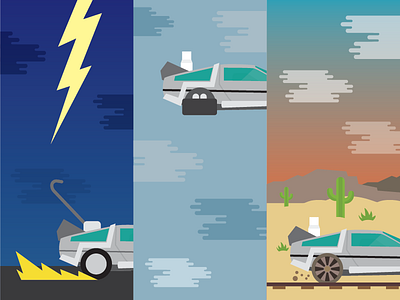 BTTF Monday Exercise illustration scifi vector