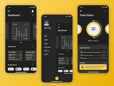 IOS Dashboard dashboard ui design ios app mobile app mobile app design ui ui ux ui design visual design