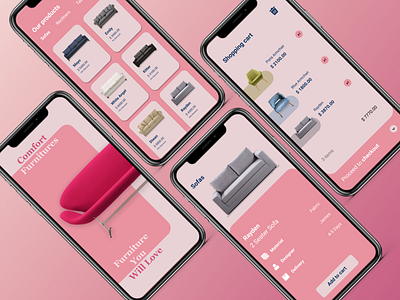 Furniture design ios app mobile app mobile app design mobile design ui ui ux ui design visual design