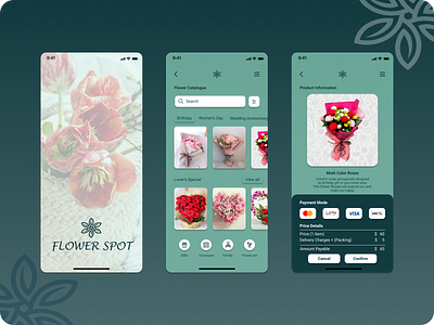 Flower Spot mobile app mobile app design mobile design mobile ui ui ui ux ui design visual design