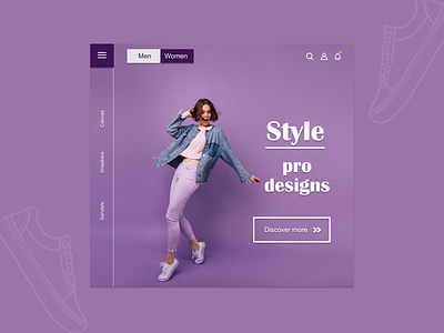 Style Footwear branding design ui ui design visual design web designing