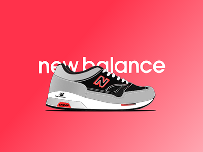 New Balance brand design illustration logo newbalance shoes vector