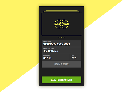 DailyUI  #002 Credit Card Checkout