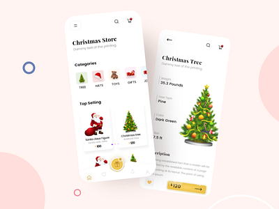 Christmas E com App Design