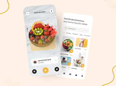 Food app UI Design app design food app ui ux