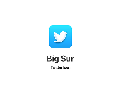 Big Sur Twitter Icon big sur icons macos photoshop twitter twitter icon