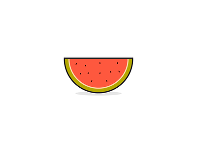 Watermelon adobe illustrator design flatdesign icon illustrator tutorial vector video tutorial watermelon