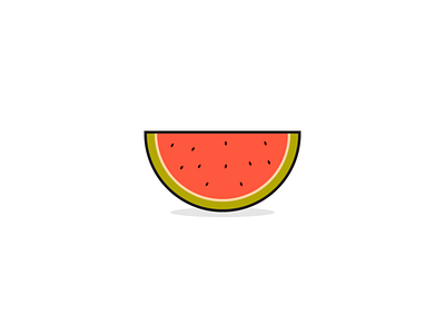 Watermelon adobe illustrator design flatdesign icon illustrator tutorial vector video tutorial watermelon