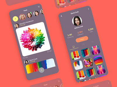 Social App UI Concept Design