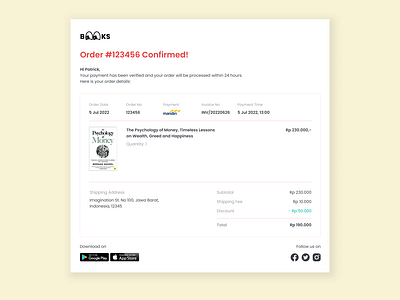 Email Receipt - DailyUI #017