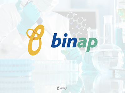 Logo concept for BINAP corporation art brand branding colors concept design graphic identity illustrator logo logotype mark minimal sign vector