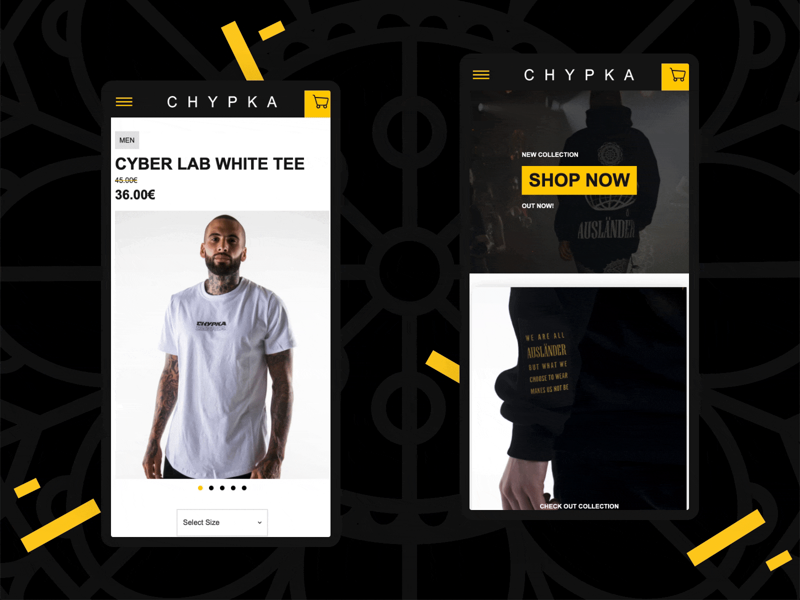 Sneak peek of our project "CHYPKA" design ecommerce flat interface minimal mobile simple typogaphy ui ux web webshop website