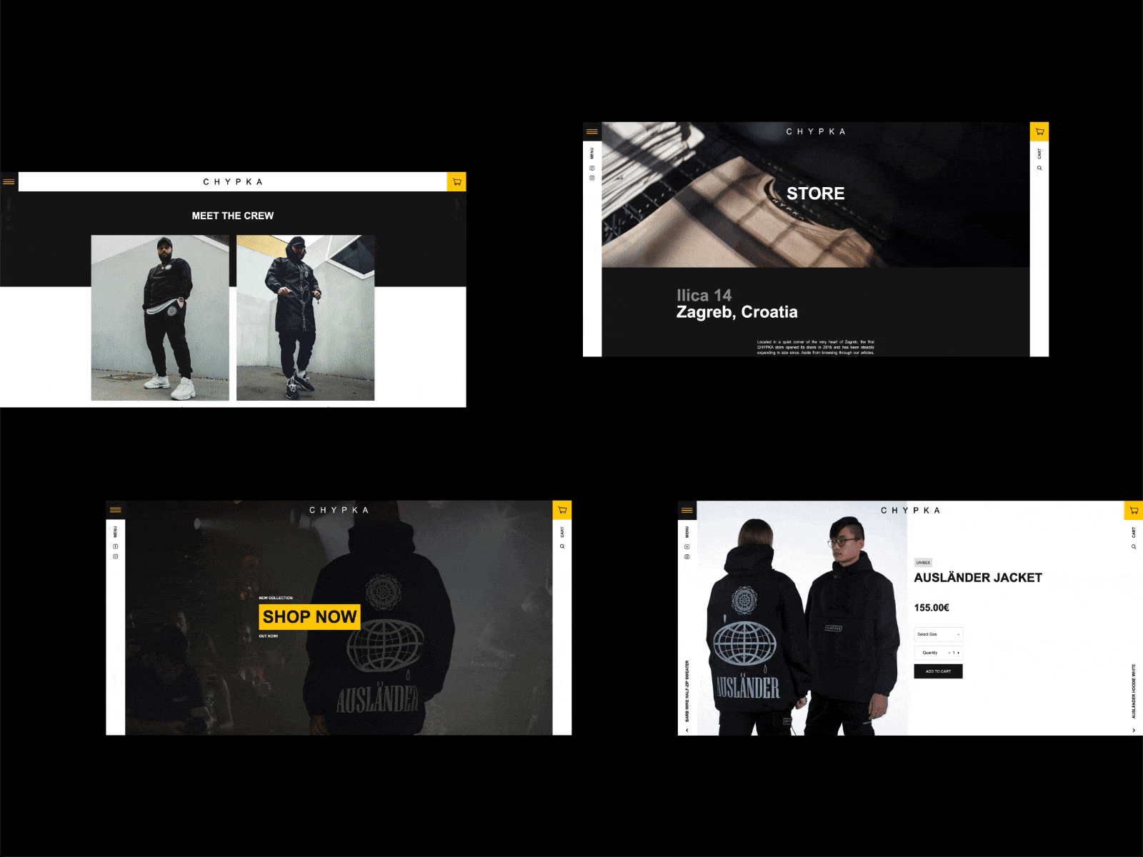 Sneak peek of our project "CHYPKA" design ecommerce flat interface minimal mobile simple typogaphy ui ux web webshop website