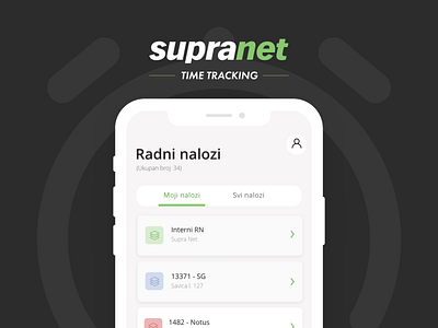 Supranet - Time Tracking App