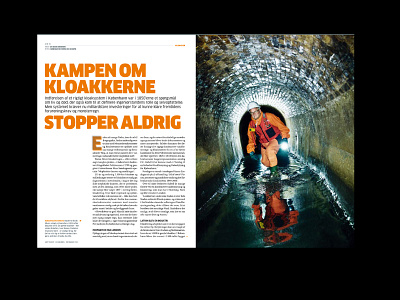 Fighting for the Danish Sewers art direction design newspaper design