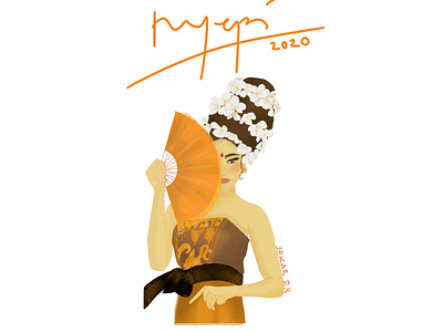 Nyepi Day Balinese animation art balinese branding character design graphic design illustration illustrator logo vector