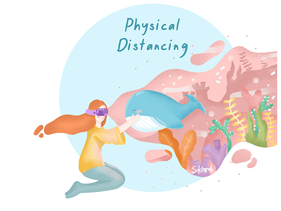 Physical Distancing Campaign animation art branding character design graphic design illustration illustrator logo vector web