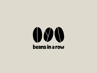 Logo for cafe Beans in a row beans beans logo cafe cafe design cafe logo coffee coffee beans logo coffee design coffee logo eatery logo illustration logo