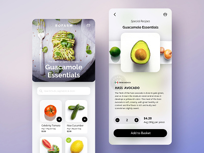 Online farm shop adobe xd app daily farmbox fruit grocery grocery app shop shopping app vegetable