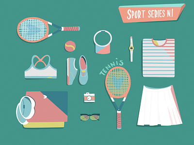 Sport series nº1: Tennis🎾 cute design illustration illustration art illustrations procreate sports design tennis