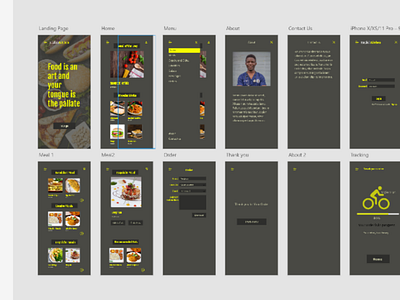 Resturant app design food. ui