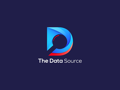 The Data Source Logo adobe illustrator blockchain branding business concept data design gradient illustration inspiration logo minimal simple source storage vector