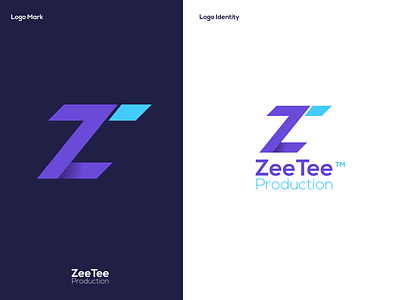 ZT - ZeeTee Production #1 adobe illustrator albums branding concept creative design gradient illustration inspiration label letter logo logo modern music tv vector zeetee production zt zt logo