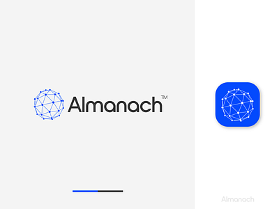 Almanach Logo #3 adobe illustrator app app logo brand identity concept design designer german globe ideas language language app language app logo logo logo maker node sphere