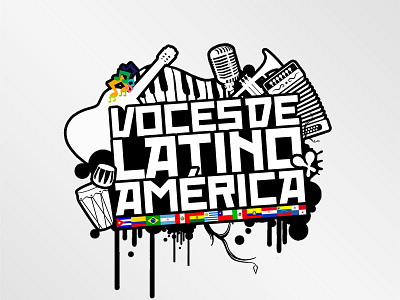 Voces de Latinoamérica brand logo logo design logotype