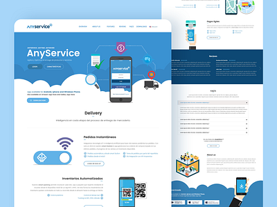 Anyservice Website app concept design landing ui ux web web design