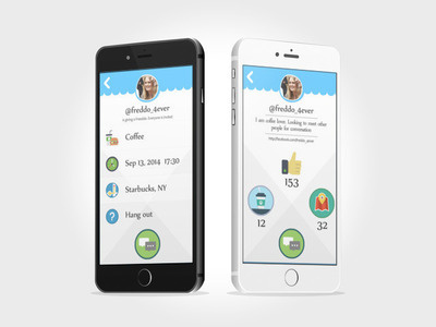 Freeddo | View & Profile app flat iphone ui