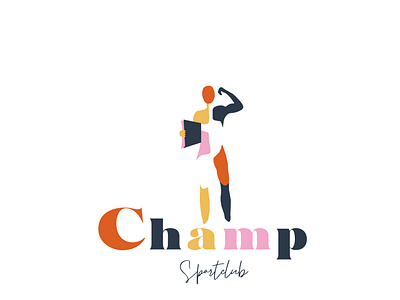 Logo for Sport club "Champion" branding identity design illustration logo logodesign minimal vector