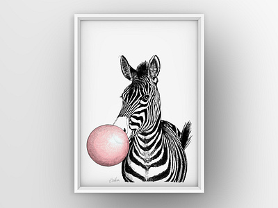 Bubblegum Zebra from Gun & Fun Animals Serie