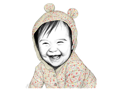 Sweet Sofia - Baby Portrait Art