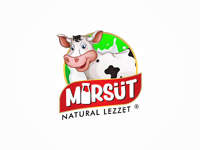 Mirsüt - Logo Branding animals logo branding cow cow logo design illustration logo logodesign logotype vector