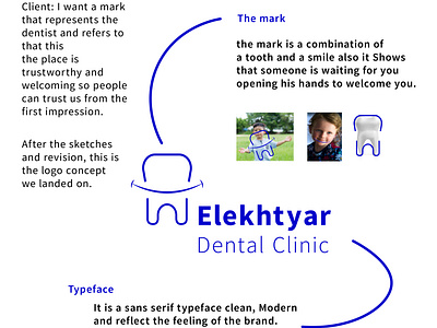 Elekhtyar Dental Clinic Logo Design Concept Explanation brand exploration brand identity branding branding design branding inspiration design icon illustration logo typography
