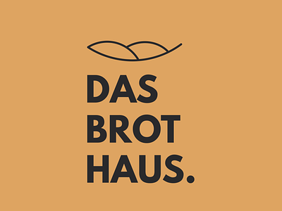 Das Brot Haus bakery bakery logo branding design illustrator logo