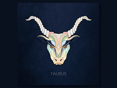 Taurus horoscope illustration taurus