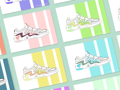 KITH X ADIDAS FYW S-97 adidas illustration shoes sneakers