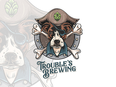 Trouble's Brewing logo Design