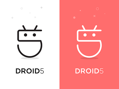 Droid5 Logo 5 android bot droid droid 5 icon logo