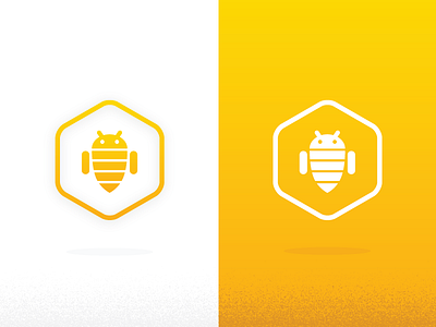 AndroidHive android badge bee hexagon hive honey icon logo