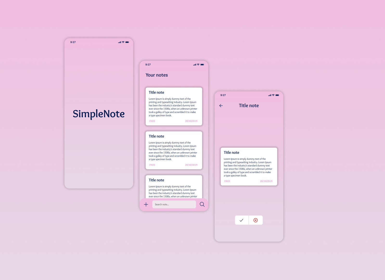 SimpleNote By Filipe Dias On Dribbble