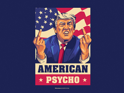 AMERICAN PSYCHO america american american psycho donald trump president psycho trump usa
