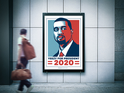 YEEZY FOR PRESIDENT 2020 2020 america american kanye west president president election propaganda poster usa yeezus yeezy yeezy for president