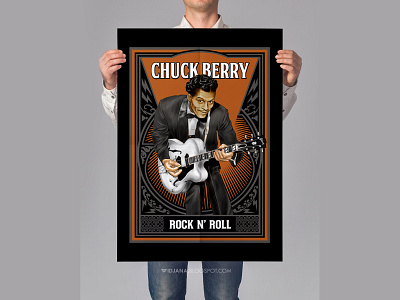 chuck berry chuck berry designs guitar player music music legend rock singer warrock