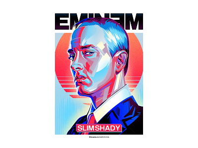 EMINEM designs eminem eminem art eminem vector gangsta music rap rap music rapper slim shady warrock