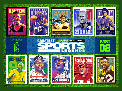 GREATEST SPORTS LEGENDS PART 02 football sport bundle t shirt bundle