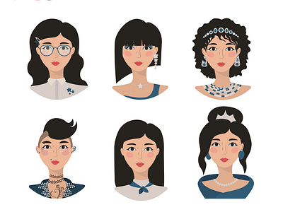 girl in different images beautiful character character design characterdesign girl girl character girl illustration illustration images likes