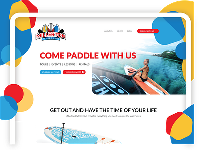 Paddle Club Web Design branding design logo wordpress